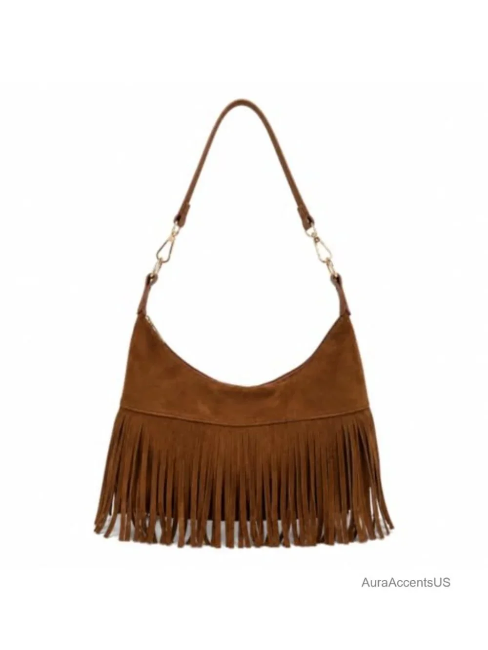 Women Fringe Hobo Bag Western Suede Shoulder Bag Crossbody Purse